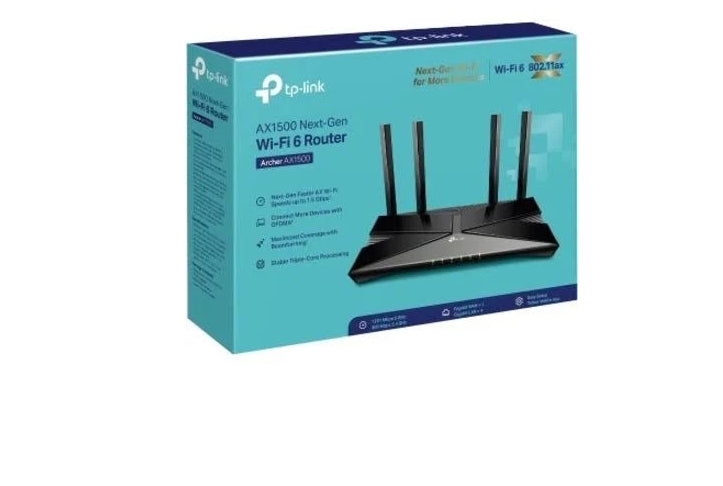 High Speed AX1500 Wi-Fi 6 Router -Small and Sleek