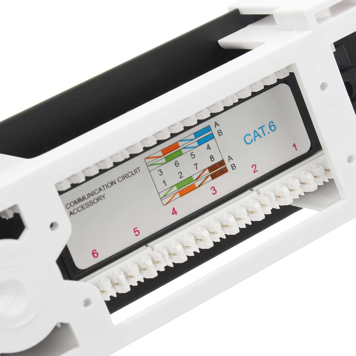 CAT6 Patch Panel RJ45 with Surface Wall Mount Bracket