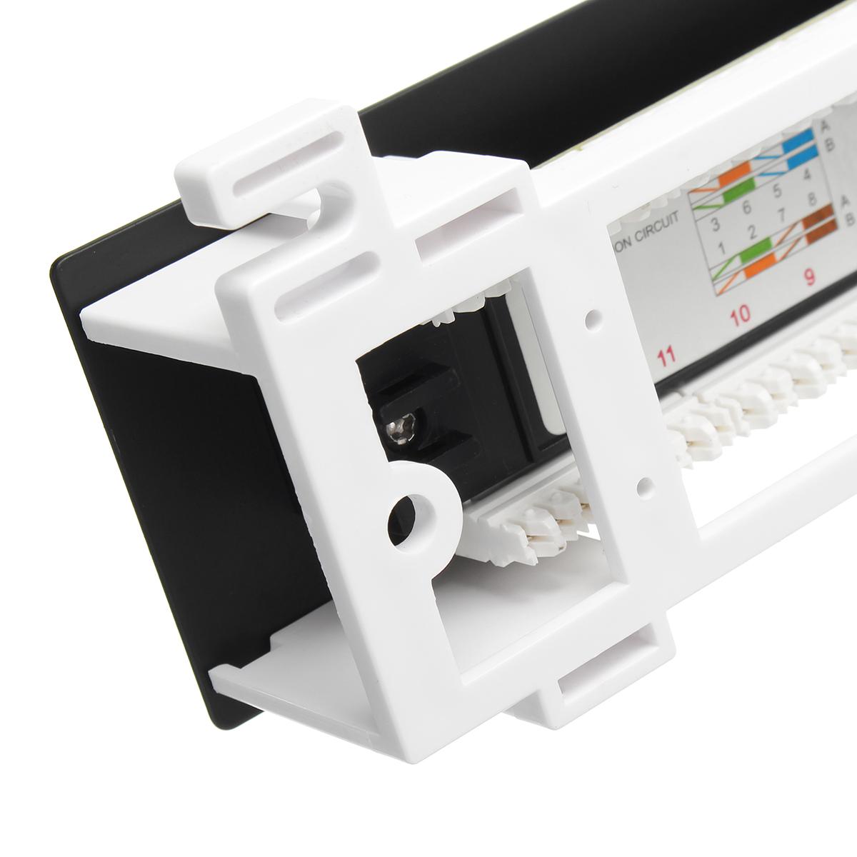 CAT6 Patch Panel RJ45 with Surface Wall Mount Bracket