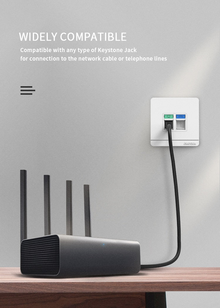 RJ45 Faceplate /Wall Socket Wall-plate