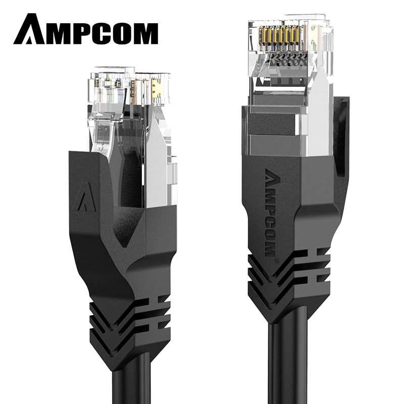 AMPCOM Ethernet Cable RJ45 Cat6 Lan Cable (24AWG) UTP CAT 6 RJ 45 Network Cable Patch Cord for Desktop Computers Modem Router