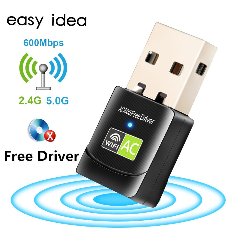 USB Wifi Adapter - 600Mbps Capacity