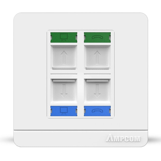 RJ45 Faceplate /Wall Socket Wall-plate