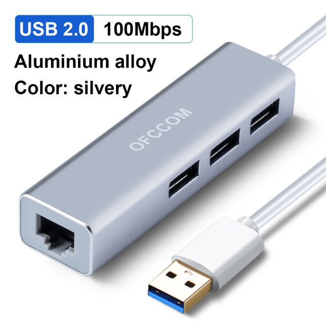 USB 3.0 & 2.0 USB to RJ45 Ethernet Adapter