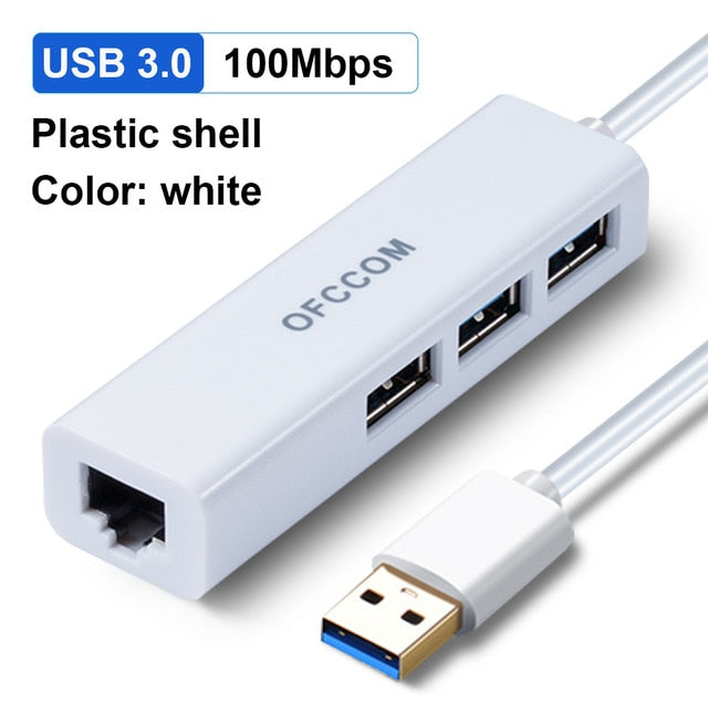 USB 3.0 & 2.0 USB to RJ45 Ethernet Adapter