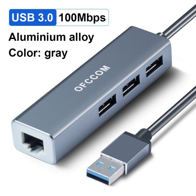 USB 3.0 & 2.0 USB to RJ45 Ethernet Adapter