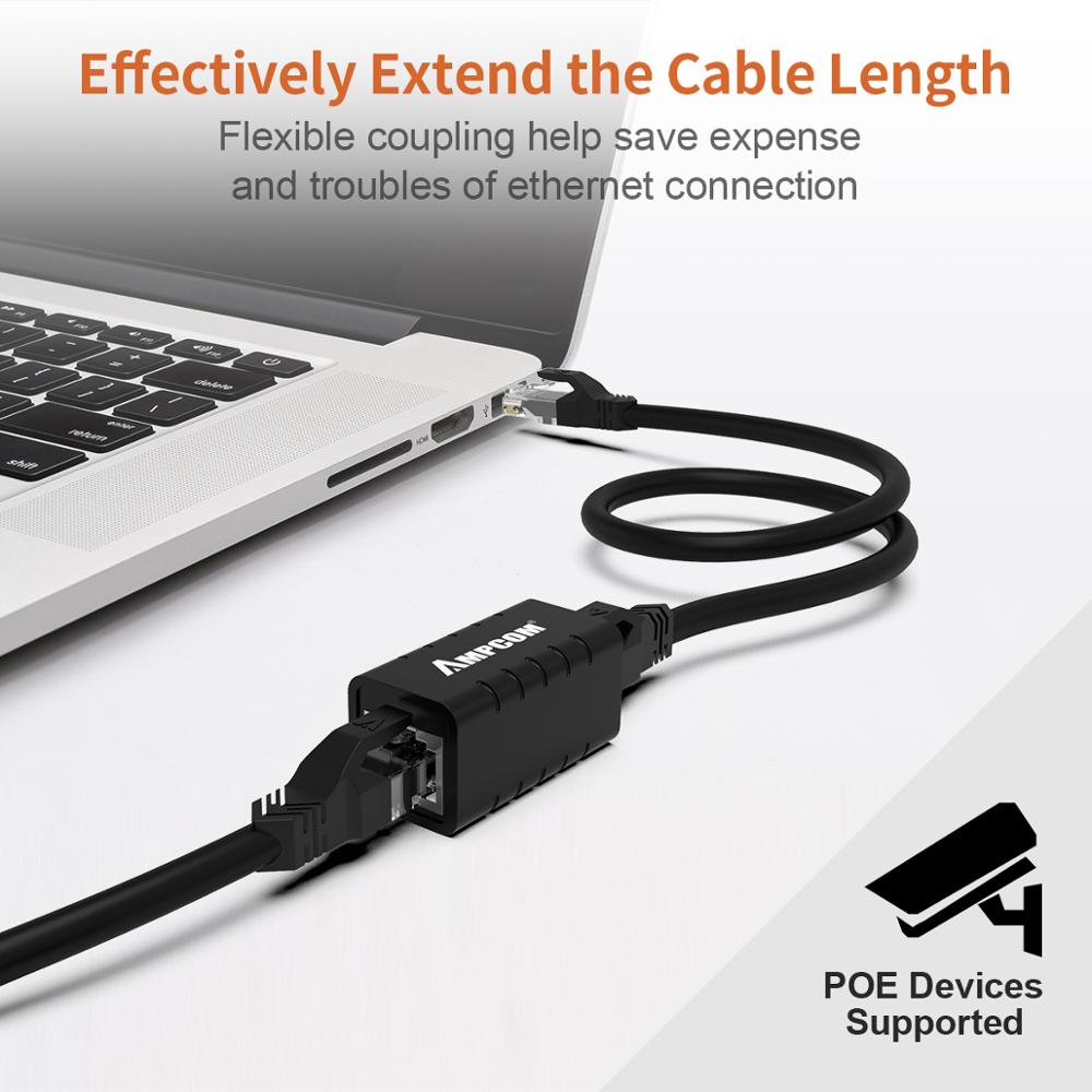 Cat7/Cat6/Cat5e LAN Extender - lightning protection