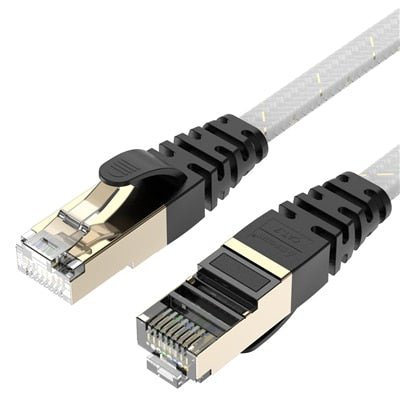 Cat7 Lan Cable 1M -3M STP RJ45 Flat Network Cable Patch Cord