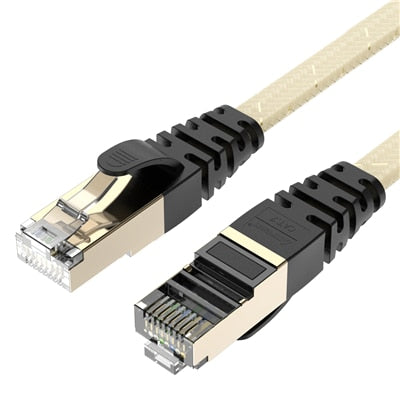 Cat7 Lan Cable 1M -3M STP RJ45 Flat Network Cable Patch Cord