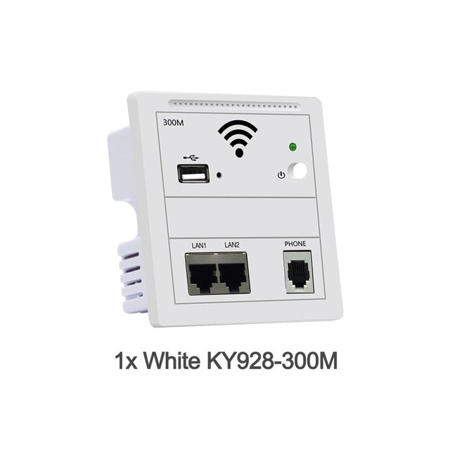 Wall AP WiFi Access Point with USB Charging Phone RJ11 RJ45 On-off